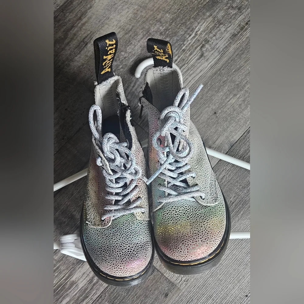 🩷💜Dr. Martens Zip Boots‎ Size 8 Pascal T 🩵💛